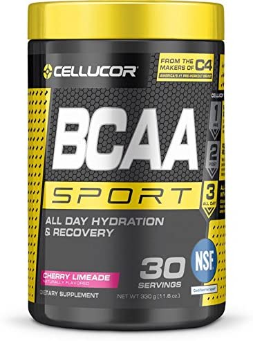 Cellucor BCAA Sport, BCAA Powder Sports Drink for Hydration & Recovery, Cherry Limeade, 30 Servings