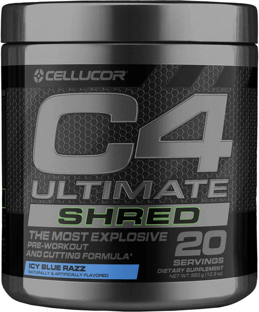 Cellucor C4 Ultimate Shred Pre Workout Powder, Fat Burner for Men & Women