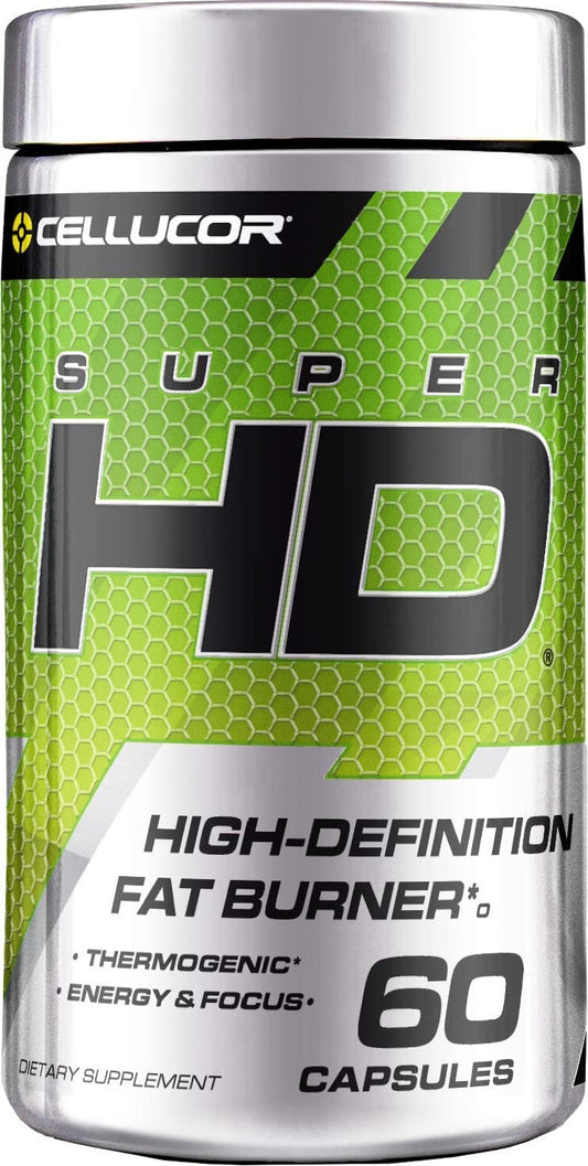 Cellucor SuperHD Weight Loss Capsules - Supplement for Men & Women With Nootropic Focus Plus 160mg Caffeine - 60 Capsules