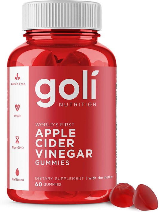 Goli Nutrition | Apple Cider Vinegar Gummies | Immunity and Detox | 60pcs, 1 pack
