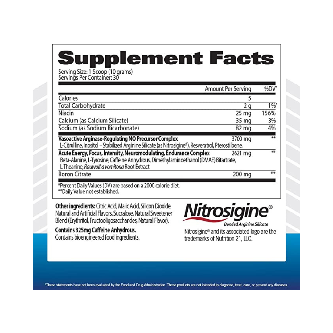 GAT Sport NITRAFLEX Testosterone Boosting Powder Blue Raspberry | 30 Servings
